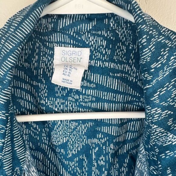 Sigrid Olsen Linen Top - Picture 3 of 7